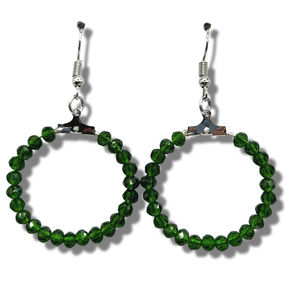 Evergreen Medium Loop Earrings