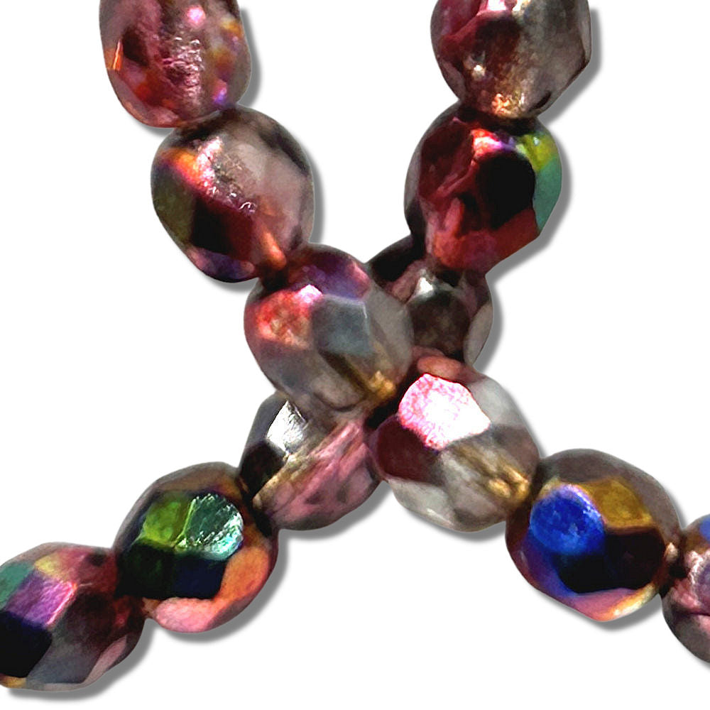 Metallic Multi-Pink Large Loop Earrings