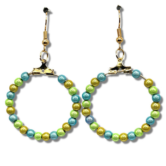 Magic Springtime Medium Loop Earrings