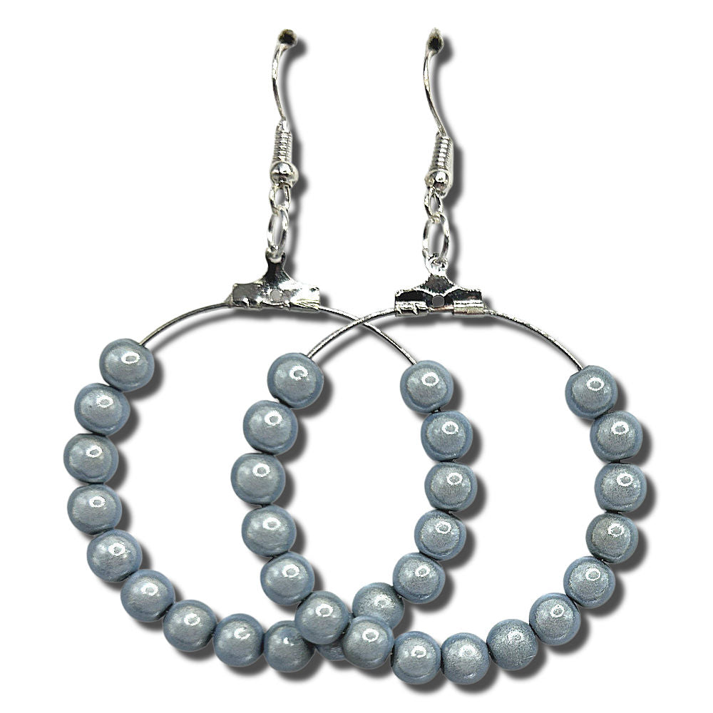 Magic Silver Large Loop Earrings