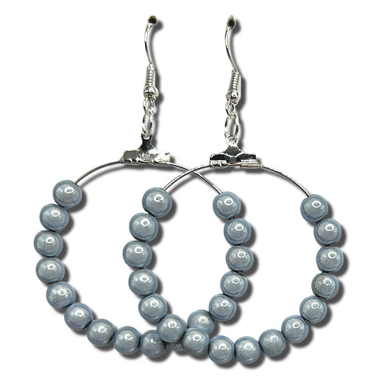 Magic Silver Large Loop Earrings