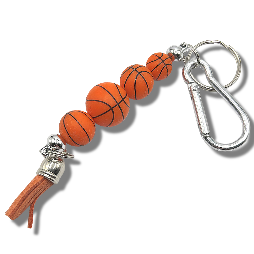 Silicone Basketballs Keyring