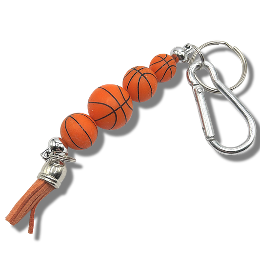 Silicone Basketballs Keyring