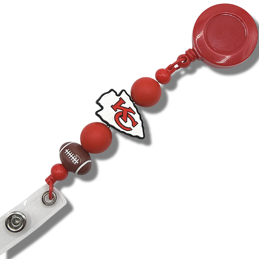 Kansas City Football Badge Reel Clip